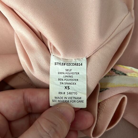 Sienna Sky Pink Floral Blouson Mini Dress Size XS - Picture 9 of 10